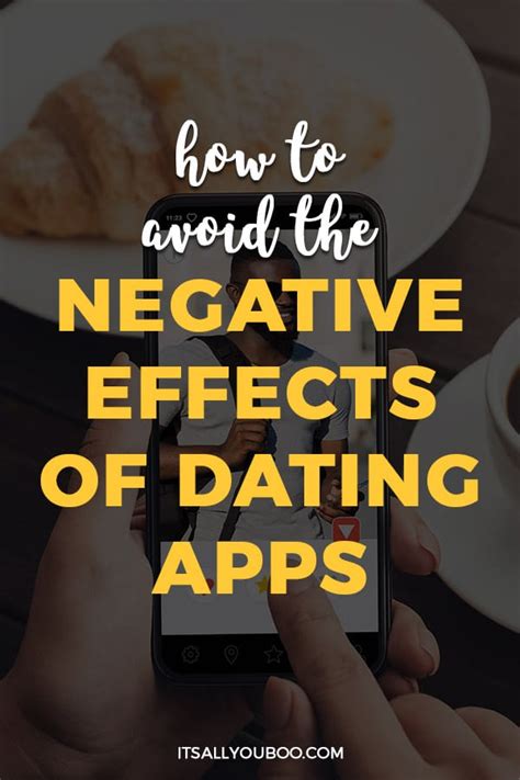 negative aspects of dating apps